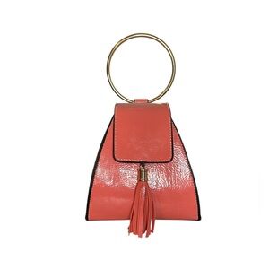 Coral Tassel Ring-Handle Women's Bag